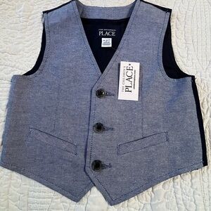 The Children's Place Boys' Light Blue Dress Vest